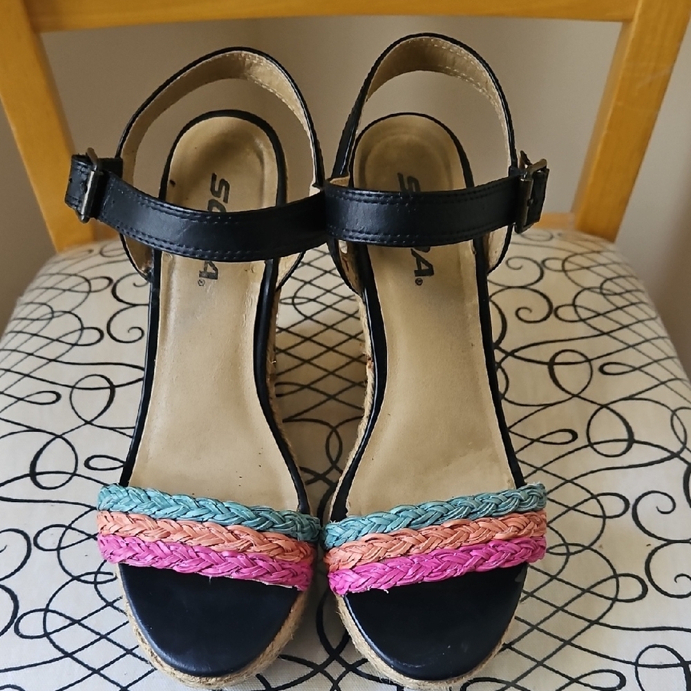 Stylish Black and Multicolor Sandals